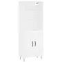 Aparador alto madera contrachapada blanco 69,5x34x180 cm de vidaXL, Aparadores - Ref: Foro24-3189949, Precio: 147,78 €, Descu...