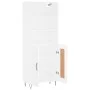 Aparador alto madera contrachapada blanco 69,5x34x180 cm de vidaXL, Aparadores - Ref: Foro24-3189949, Precio: 147,78 €, Descu...