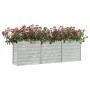Blumenbeet aus silberverzinktem Stahl, 240 x 40 x 77 cm von vidaXL, Töpfe und Pflanzgefäße - Ref: Foro24-316887, Preis: 76,63...
