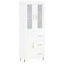 Tall white plywood sideboard 69.5x34x180 cm by vidaXL, Sideboards - Ref: Foro24-3198641, Price: 200,74 €, Discount: %