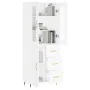 Tall white plywood sideboard 69.5x34x180 cm by vidaXL, Sideboards - Ref: Foro24-3198641, Price: 200,74 €, Discount: %
