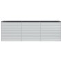 Arriate de acero galvanizado plateado 240x40x77 cm de vidaXL, Maceteros y jardineras - Ref: Foro24-316887, Precio: 72,12 €, D...