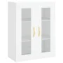 Hohes weißes Sperrholz-Sideboard 69,5 x 34 x 180 cm von vidaXL, Sideboards - Ref: Foro24-3198641, Preis: 201,14 €, Rabatt: %