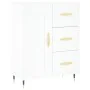 Hohes weißes Sperrholz-Sideboard 69,5 x 34 x 180 cm von vidaXL, Sideboards - Ref: Foro24-3198641, Preis: 201,14 €, Rabatt: %