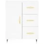 Hohes weißes Sperrholz-Sideboard 69,5 x 34 x 180 cm von vidaXL, Sideboards - Ref: Foro24-3198641, Preis: 201,14 €, Rabatt: %