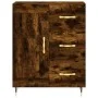 Aparador alto madera contrachapada roble ahumado 69,5x34x180 cm de vidaXL, Aparadores - Ref: Foro24-3198646, Precio: 171,84 €...