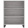Aparador alto madera contrachapada gris sonoma 69,5x34x180 cm de vidaXL, Aparadores - Ref: Foro24-3196097, Precio: 131,56 €, ...