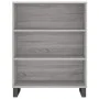 Aparador alto madera contrachapada gris sonoma 69,5x34x180 cm de vidaXL, Aparadores - Ref: Foro24-3196097, Precio: 128,19 €, ...