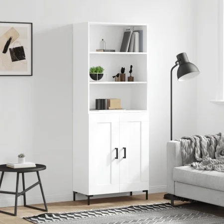 Tall white plywood sideboard 69.5x34x180 cm by vidaXL, Sideboards - Ref: Foro24-3189957, Price: 152,47 €, Discount: %