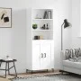 Hohes weißes Sperrholz-Sideboard 69,5 x 34 x 180 cm von vidaXL, Sideboards - Ref: Foro24-3189957, Preis: 152,47 €, Rabatt: %