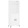 Aparador alto madera contrachapada blanco 69,5x34x180 cm de vidaXL, Aparadores - Ref: Foro24-3189957, Precio: 159,94 €