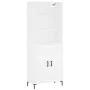 Hohes weißes Sperrholz-Sideboard 69,5 x 34 x 180 cm von vidaXL, Sideboards - Ref: Foro24-3189957, Preis: 152,47 €, Rabatt: %