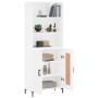 Aparador alto madera contrachapada blanco 69,5x34x180 cm de vidaXL, Aparadores - Ref: Foro24-3189957, Precio: 159,94 €