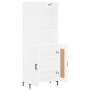 Aparador alto madera contrachapada blanco 69,5x34x180 cm de vidaXL, Aparadores - Ref: Foro24-3189957, Precio: 159,94 €