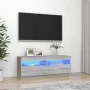 Mueble de TV con luces LED gris Sonoma 100x35x40 cm de vidaXL, Muebles TV - Ref: Foro24-815721, Precio: 61,13 €, Descuento: %