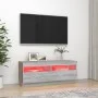 Mueble de TV con luces LED gris Sonoma 100x35x40 cm de vidaXL, Muebles TV - Ref: Foro24-815721, Precio: 61,13 €, Descuento: %