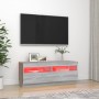 TV-Schrank mit LED-Leuchten Sonomagrau 100x35x40 cm von vidaXL, TV-Möbel - Ref: Foro24-815721, Preis: 62,13 €, Rabatt: %