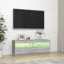 Mueble de TV con luces LED gris Sonoma 100x35x40 cm de vidaXL, Muebles TV - Ref: Foro24-815721, Precio: 61,13 €, Descuento: %