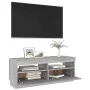 Mueble de TV con luces LED gris Sonoma 100x35x40 cm de vidaXL, Muebles TV - Ref: Foro24-815721, Precio: 61,13 €, Descuento: %