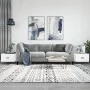 Couchtisch, 2 Stück, glänzend weißes Holzwerkstoff, 50 x 50 x 40 cm von vidaXL, Couchtisch - Ref: Foro24-829337, Preis: 71,39...