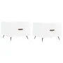Mesa de centro 2 uds madera ingeniería blanco brillo 50x50x40cm de vidaXL, Mesas de centro - Ref: Foro24-829337, Precio: 71,3...