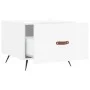 Mesa de centro 2 uds madera ingeniería blanco brillo 50x50x40cm de vidaXL, Mesas de centro - Ref: Foro24-829337, Precio: 71,3...