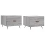 Mesas de centro 2 uds madera ingeniería gris Sonoma 50x50x40 cm de vidaXL, Mesas de centro - Ref: Foro24-829345, Precio: 68,7...