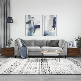 Coffee tables 2 pcs oak brown engineered wood 50x50x40cm by vidaXL, Coffee table - Ref: Foro24-829347, Price: 69,32 €, Discou...