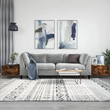 Coffee table 2 pcs engineered wood smoked oak 50x50x40cm by vidaXL, Coffee table - Ref: Foro24-829343, Price: 66,67 €, Discou...