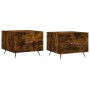 Couchtisch 2 Stück, Holzwerkstoff, geräucherte Eiche, 50 x 50 x 40 cm von vidaXL, Couchtisch - Ref: Foro24-829343, Preis: 67,...