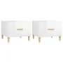 Center table 2 units engineered wood glossy white 50x50x40cm by vidaXL, Coffee table - Ref: Foro24-812721, Price: 57,43 €, Di...
