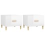 Couchtisch 2 Stk. Ingenieurholz weiß glänzend 50x50x40cm von vidaXL, Couchtisch - Ref: Foro24-812721, Preis: 57,43 €, Rabatt: %