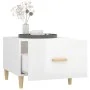 Center table 2 units engineered wood glossy white 50x50x40cm by vidaXL, Coffee table - Ref: Foro24-812721, Price: 57,43 €, Di...
