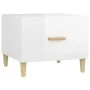 Center table 2 units engineered wood glossy white 50x50x40cm by vidaXL, Coffee table - Ref: Foro24-812721, Price: 57,43 €, Di...