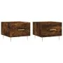 Coffee table 2 pcs engineered wood smoked oak 50x50x40cm by vidaXL, Coffee table - Ref: Foro24-829375, Price: 65,28 €, Discou...