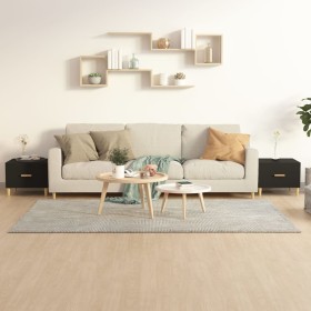 Coffee tables 2 pcs black engineered wood 50x50x40 cm by vidaXL, Coffee table - Ref: Foro24-812711, Price: 62,38 €, Discount: %