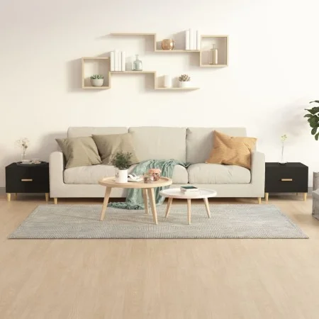 Mesas de centro 2 uds madera de ingeniería negro 50x50x40 cm de vidaXL, Mesas de centro - Ref: Foro24-812711, Precio: 61,84 €...
