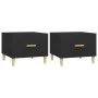 Mesas de centro 2 uds madera de ingeniería negro 50x50x40 cm de vidaXL, Mesas de centro - Ref: Foro24-812711, Precio: 61,84 €...