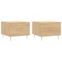 Couchtische 2 Stk. Holzwerkstoff Sonoma Eiche 50x50x40cm von vidaXL, Couchtisch - Ref: Foro24-829371, Preis: 65,84 €, Rabatt: %