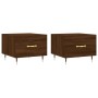 Coffee tables 2 pcs oak brown engineered wood 50x50x40cm by vidaXL, Coffee table - Ref: Foro24-829363, Price: 68,44 €, Discou...