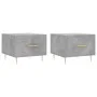 Mesa de centro 2 uds madera ingeniería gris hormigón 50x50x40cm de vidaXL, Mesas de centro - Ref: Foro24-829373, Precio: 65,2...