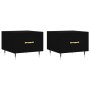 Mesas de centro 2 uds madera de ingeniería negro 50x50x40 cm de vidaXL, Mesas de centro - Ref: Foro24-829351, Precio: 67,19 €