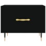 Mesas de centro 2 uds madera de ingeniería negro 50x50x40 cm de vidaXL, Mesas de centro - Ref: Foro24-829351, Precio: 67,19 €