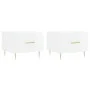 Coffee table 2 pcs glossy white engineered wood 50x50x40cm by vidaXL, Coffee table - Ref: Foro24-829369, Price: 69,97 €, Disc...