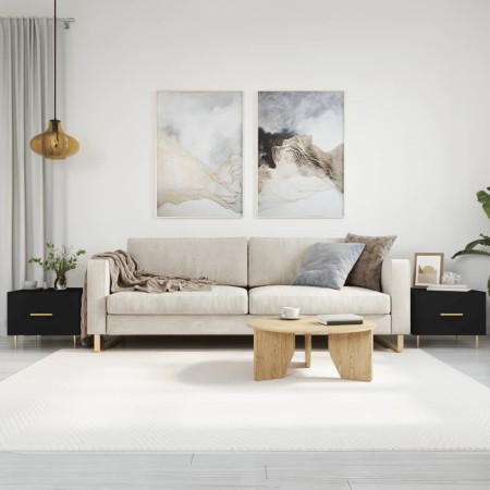 Center tables 2 units engineered wood black 50x50x40 cm by vidaXL, Coffee table - Ref: Foro24-829367, Price: 66,55 €, Discoun...