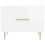 Mesa de centro 2 uds madera ingeniería blanco brillo 50x50x40cm de vidaXL, Mesas de centro - Ref: Foro24-829369, Precio: 70,5...