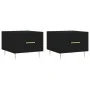Mesas de centro 2 uds madera de ingeniería negro 50x50x40 cm de vidaXL, Mesas de centro - Ref: Foro24-829367, Precio: 65,98 €...