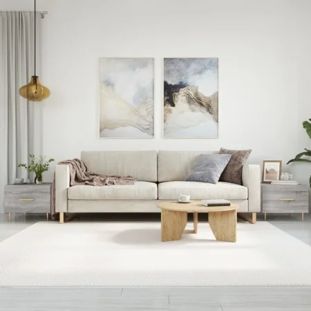 Coffee tables 2 units Sonoma gray engineered wood 50x50x40 cm by vidaXL, Coffee table - Ref: Foro24-829377, Price: 67,34 €, D...