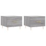 Mesas de centro 2 uds madera ingeniería gris Sonoma 50x50x40 cm de vidaXL, Mesas de centro - Ref: Foro24-829377, Precio: 67,9...