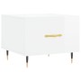 Mesa de centro 2 uds madera ingeniería blanco brillo 50x50x40cm de vidaXL, Mesas de centro - Ref: Foro24-829353, Precio: 72,68 €